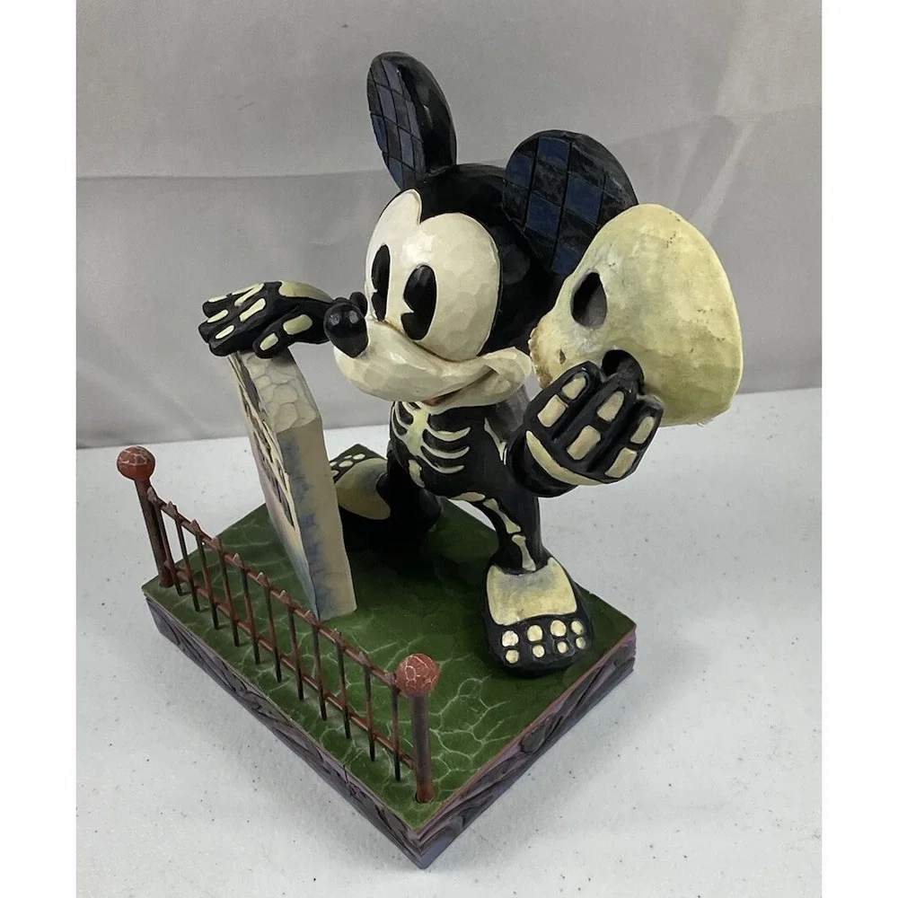 Disney Traditions Jim Shore Peek-a-Boo Mickey Halloween Glow in the Dark *NO Box